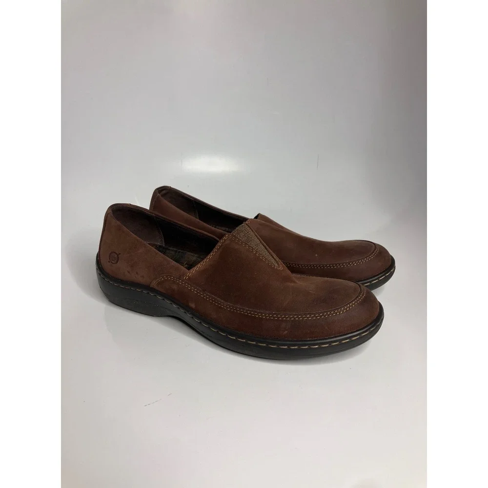 Born Loafers Womens 9 Brown Good Leather Slip On Comfort F49523